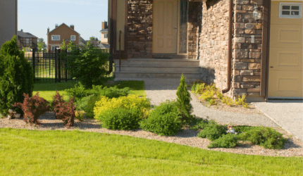 Front yard in McKinney TX landscape approved by HOA