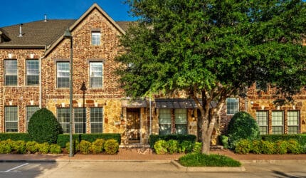 Front of townhome at 7921 Belinda 