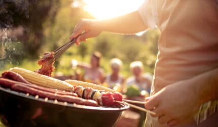 Backyard Barbque in Allen Tx community