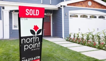 house for sale with North Point sign in front